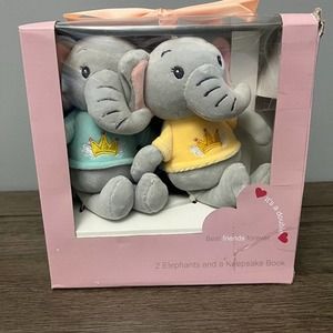 Best Friends Elephant Plush with Book